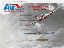 Tablet Screenshot of aircarpatia.sk